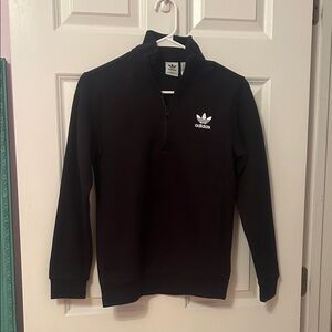 Adidas Black quarter zip